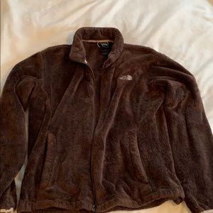 Women’s XL full zip fleece North Face coat